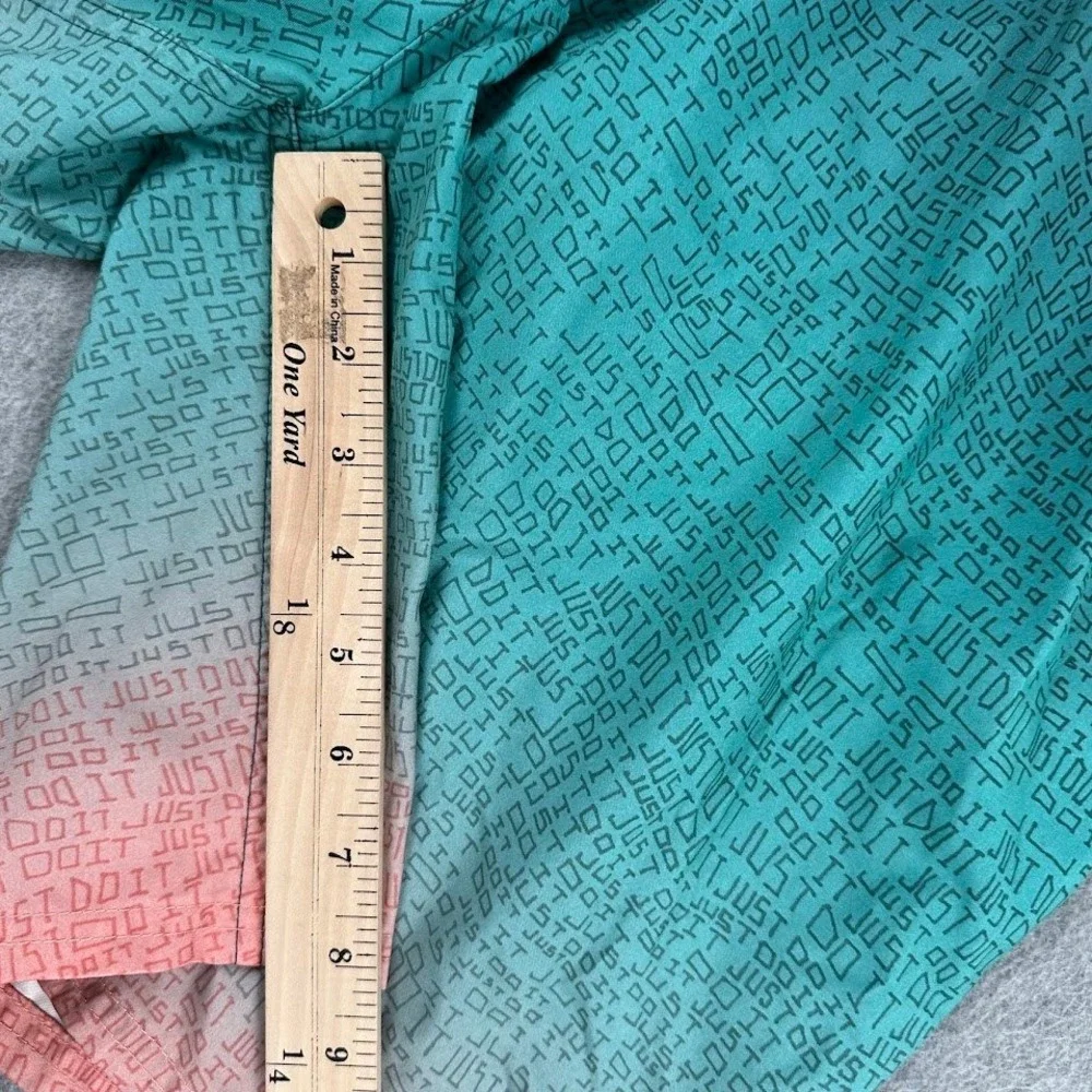 Nike Mens Ombre Swim Trunks Teal Green Pink Board Shorts Just Do It Size‎ Large